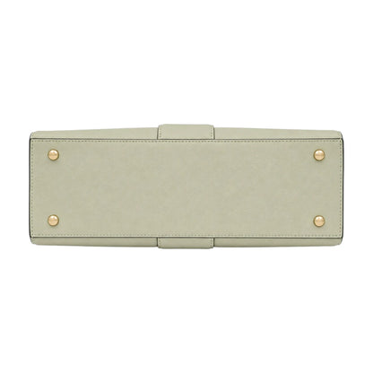 Aveora Green Serena Lock Structured Handbag