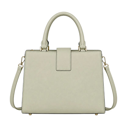 Aveora Green Serena Lock Structured Handbag