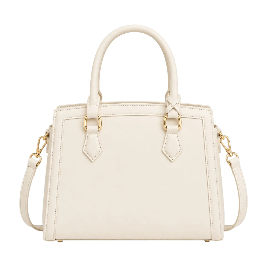 Aveora Ivory Grace Structured Handbag – Elegant Everyday Carry