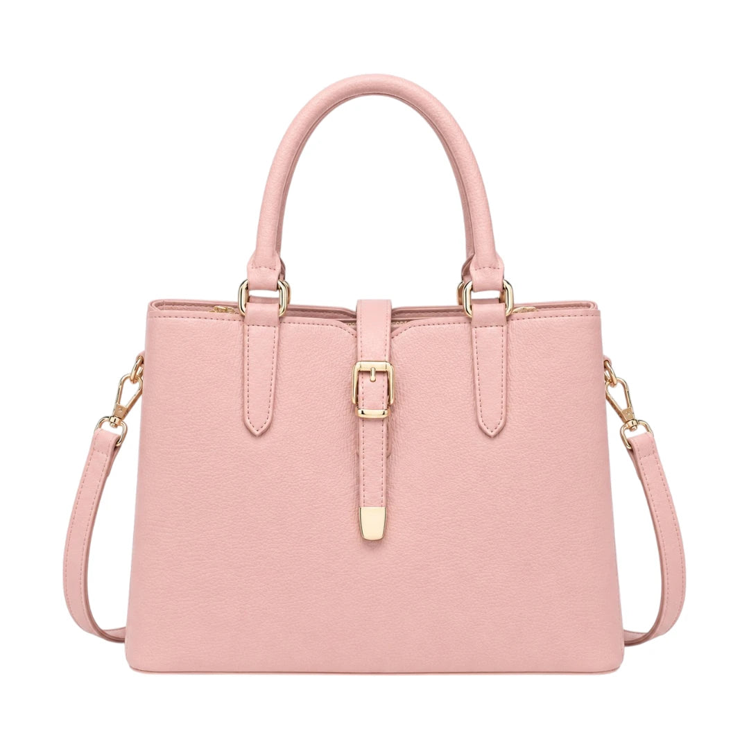 Aveora Pink Rosalie Belt Structured Handbag 
