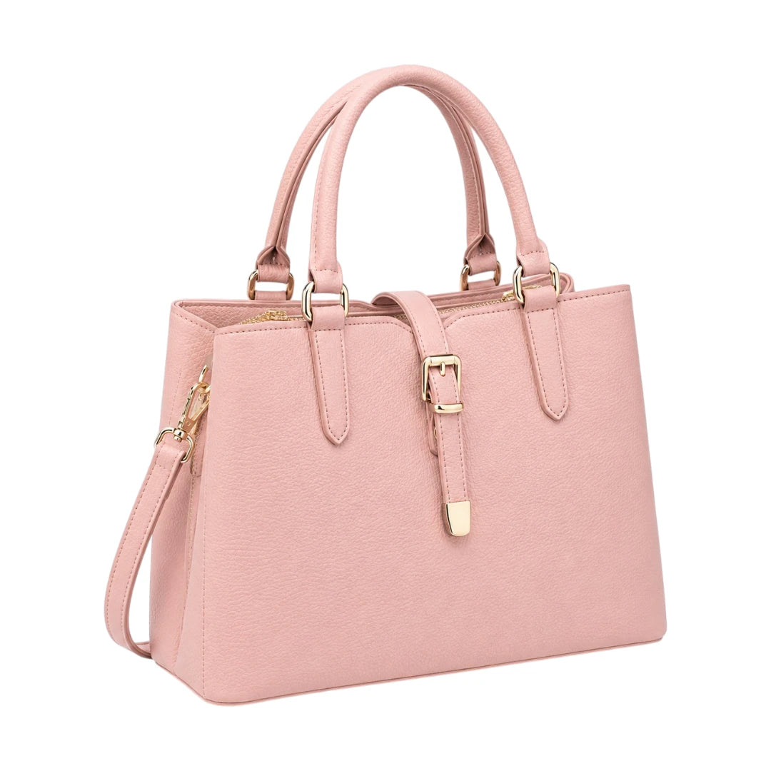 Aveora Pink Rosalie Belt Structured Handbag 