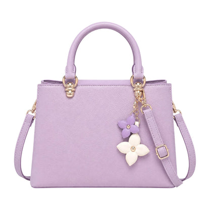 Aveora — Lavender Floral Structured Handbag