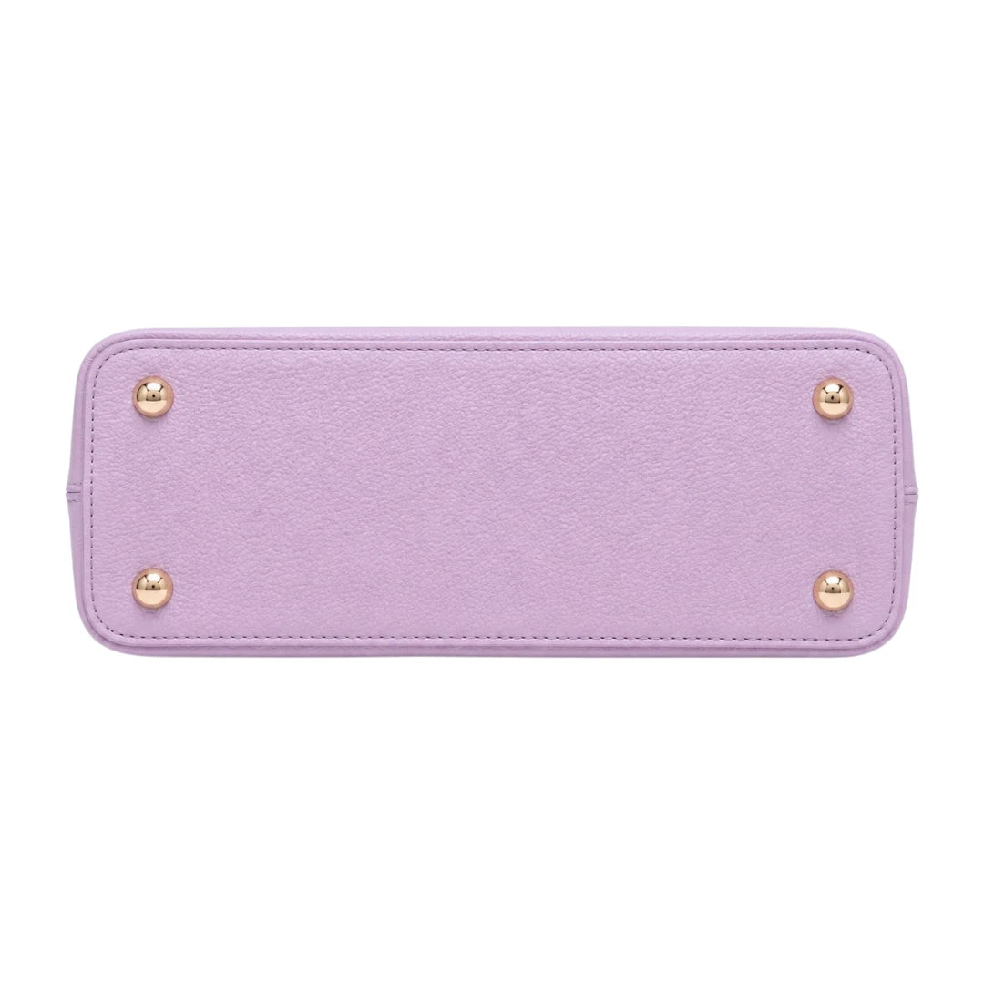 Aveora — Lavender Floral Structured Handbag