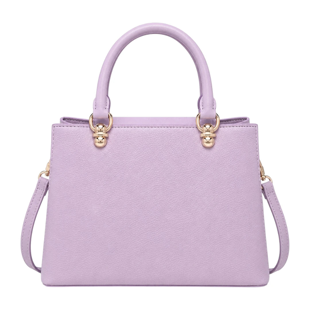 Aveora — Lavender Floral Structured Handbag