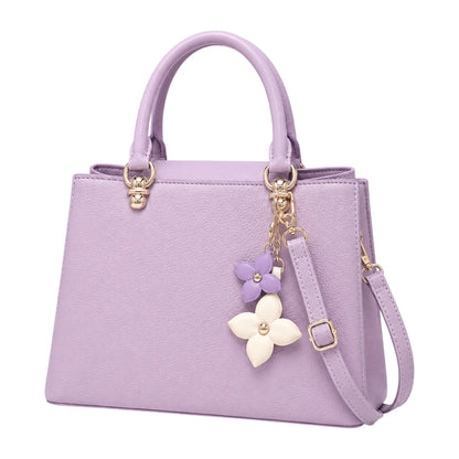 Aveora — Lavender Floral Structured Handbag
